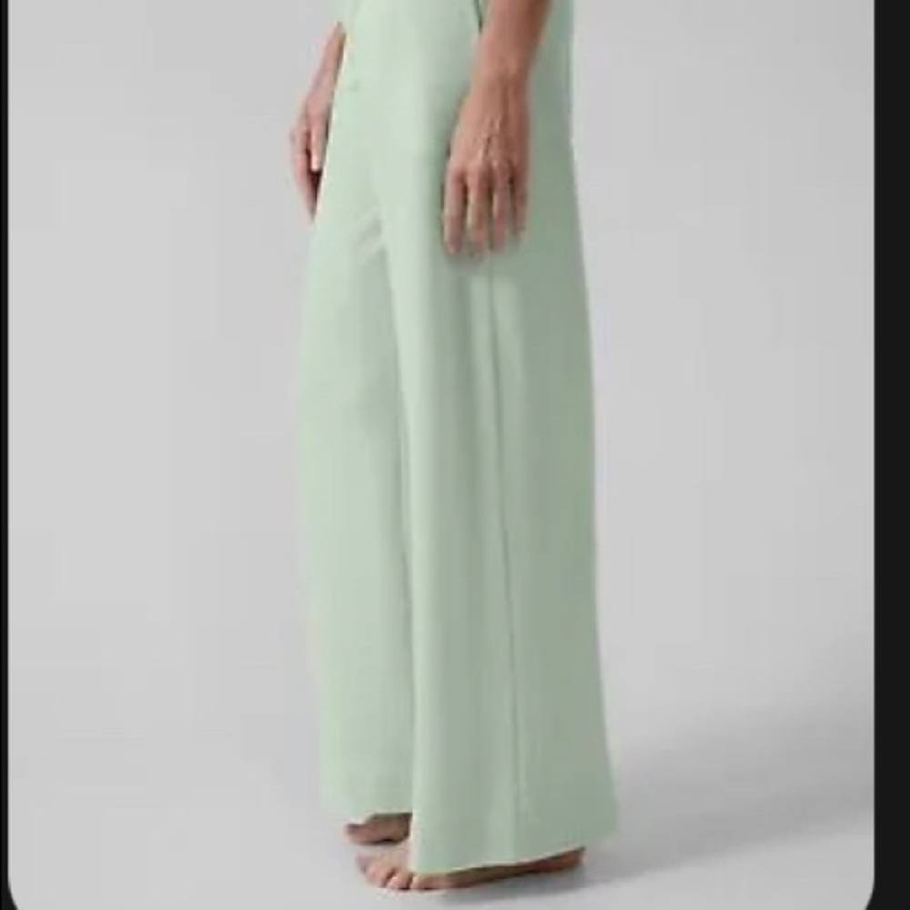 NEW Athleta Wind Down Sleep Wide Leg Pant- Medium, Mint